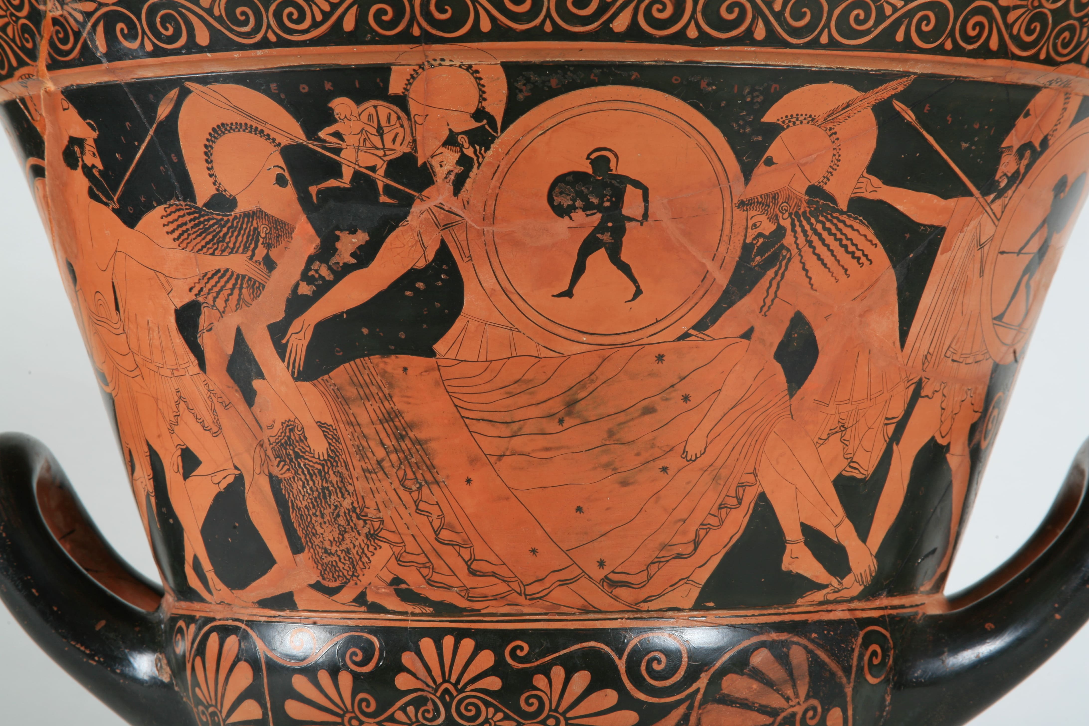 Cratere a calice con compianto di Patroclo